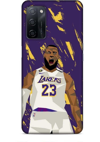 Oppo A5S Kılıf Basketbolcular 18 Lebron James Nba Parlak Kılıf