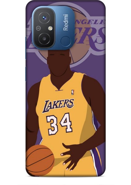 Realme C53 Kılıf Basketbolcular 24 Lakers Kahverengi Darbe Emici Kılıf