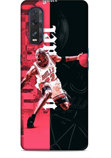 Oppo Find X2 Kılıf Basketbolcular 5 Jordan Bulls Beyaz Koruma Kılıfı