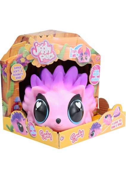 JGG02100 Jiggly Pets Sesli Pembe Kirpi - JP015-PI