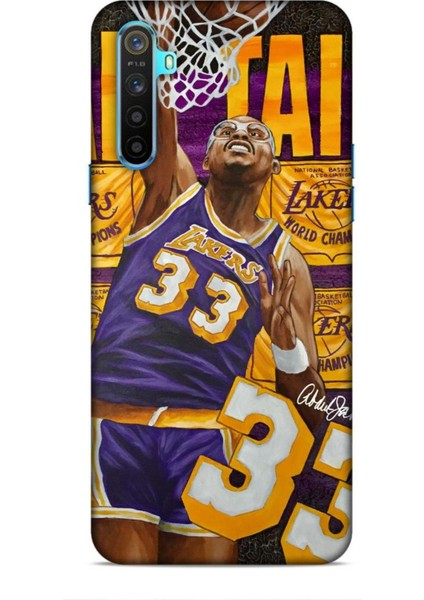 Realme 6i Kılıf Basketbolcular 23 Lakers 33 Jabbar Telefon Kabı
