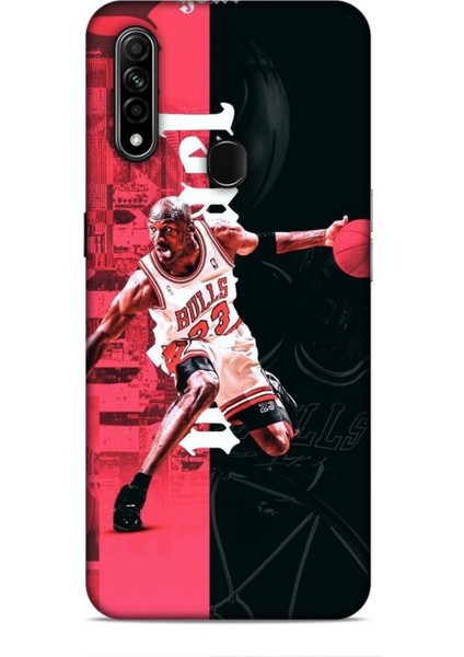 Oppo A31 Kılıf Basketbolcular 5 Jordan Bulls Beyaz Koruma Kılıfı