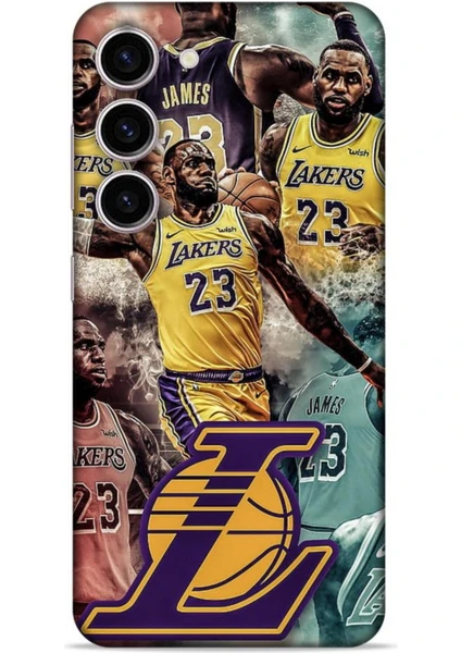 Samsung Galaxy S24 Kılıf Basketbolcular 17 Lebron 23 Lakers Yumuşak Kılıf