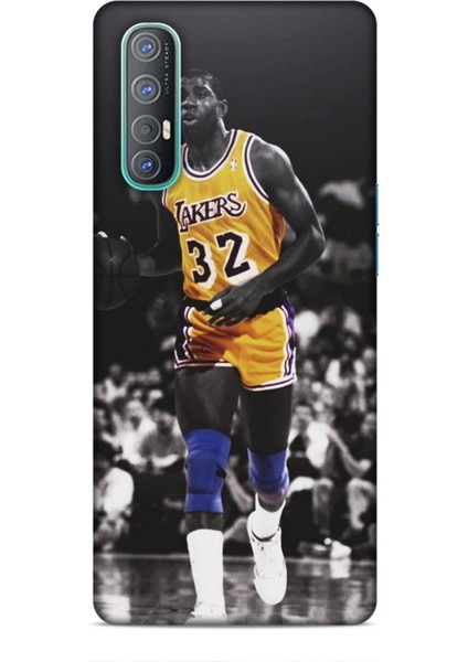 Oppo Reno 3 Pro Kılıf Basketbolcular 20 Lakers 32 Renkli Kılıf