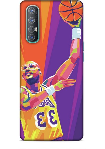 Oppo Reno 3 Pro Kılıf Basketbolcular 22 Kareem Abdul Jabbar Kap