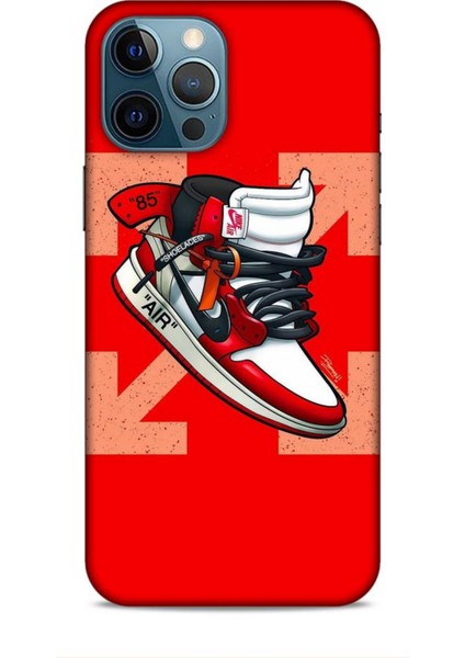 Apple iPhone 12 Pro Max Kılıf Basketbolcular 2 Air 85 Kırmızı Kapak