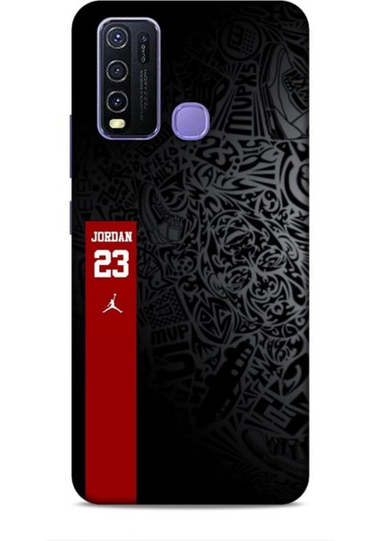 Vivo V29 Lite 5g Kılıf Basketbolcular 4 Jordan 23 Siyah Kırmızı Silikon Kılıf