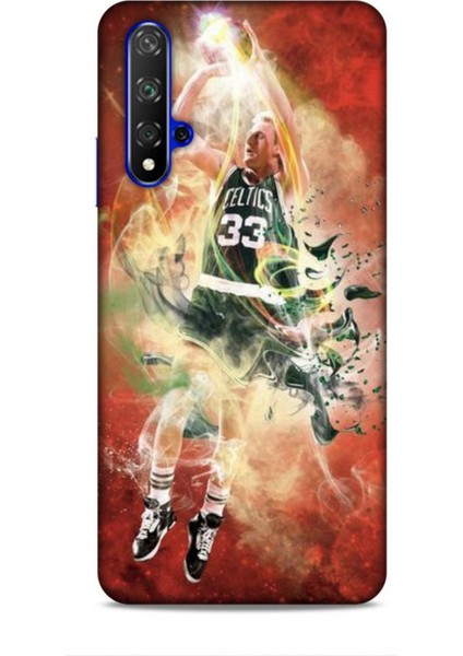 Honor 90 Kılıf Basketbolcular 29 Larry Joe Bird Turuncu Leke Tutmaz Kapak