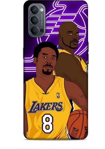 Oppo Reno 4 Kılıf Basketbolcular 25 Kobe Soyulmayan Kılıf