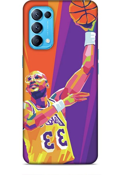 Oppo Reno 5 Kılıf Basketbolcular 22 Kareem Abdul Jabbar Kap