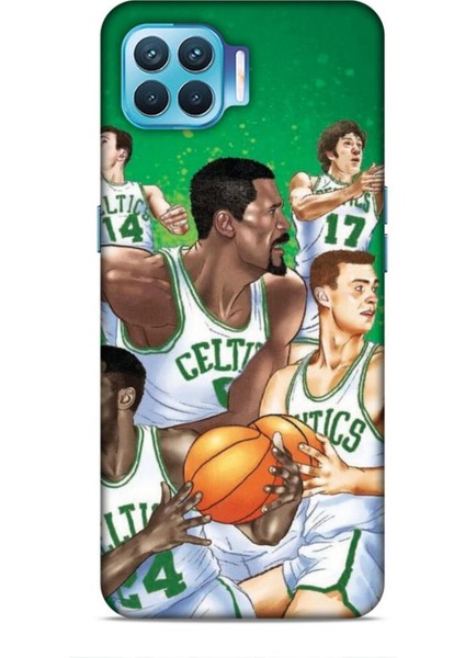 Oppo Reno 4 Lite Kılıf Basketbolcular 26 Jayson Celtics Yeşil Soft Kapak