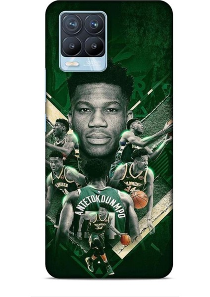 Realme 8 Pro Kılıf Basketbolcular 15 Antetokounmpo Kalın Silikon