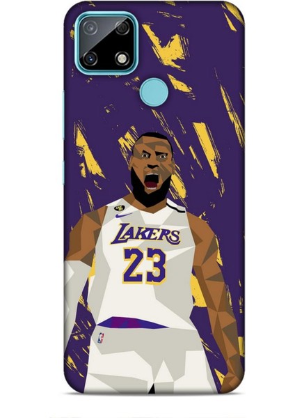 Realme C25 Kılıf Basketbolcular 18 Lebron James Nba Parlak Kılıf