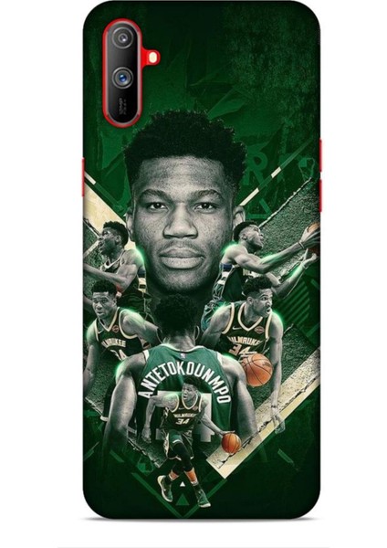 Realme C3 Kılıf Basketbolcular 15 Antetokounmpo Kalın Silikon