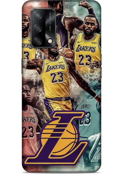 Oppo A74 Kılıf Basketbolcular 17 Lebron 23 Lakers Yumuşak Kılıf