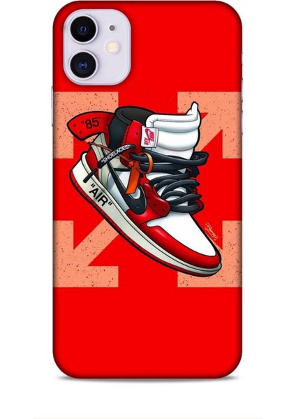 Apple iPhone 11 Kılıf Basketbolcular 2 Air 85 Kırmızı Kapak