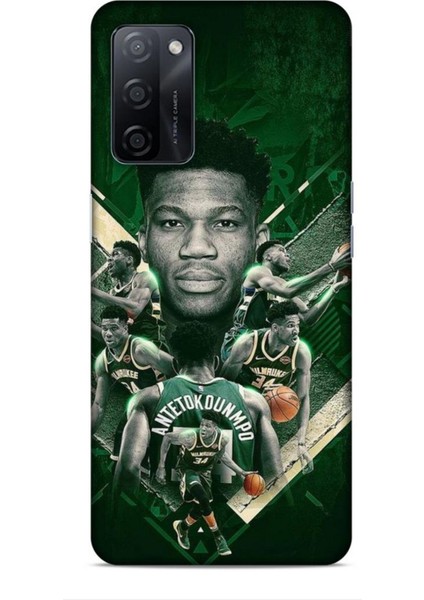 Oppo A5S Kılıf Basketbolcular 15 Antetokounmpo Kalın Silikon