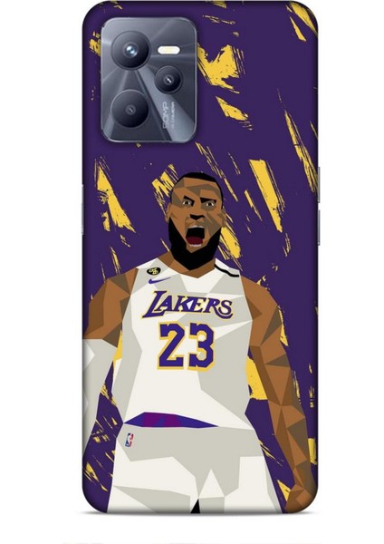 Realme C35 Kılıf Basketbolcular 18 Lebron James Nba Parlak Kılıf