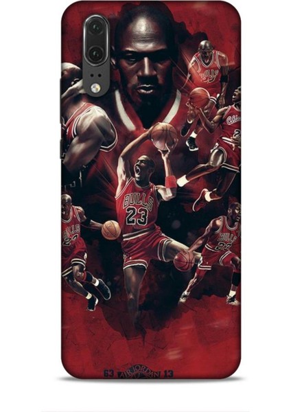 Huawei P20 Kılıf Basketbolcular 12 Bulls 23 Tasarım Kılıf
