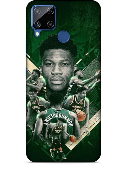 Realme C15 Kılıf Basketbolcular 15 Antetokounmpo Kalın Silikon