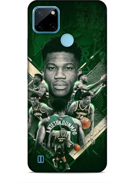 Realme C21Y Kılıf Basketbolcular 15 Antetokounmpo Kalın Silikon