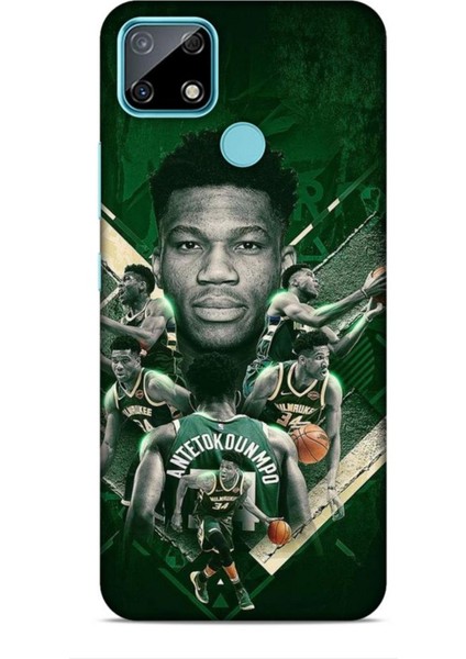 Realme C25 Kılıf Basketbolcular 15 Antetokounmpo Kalın Silikon