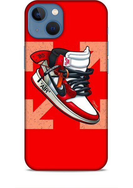 Apple iPhone 13 Mini Kılıf Basketbolcular 2 Air 85 Kırmızı Kapak