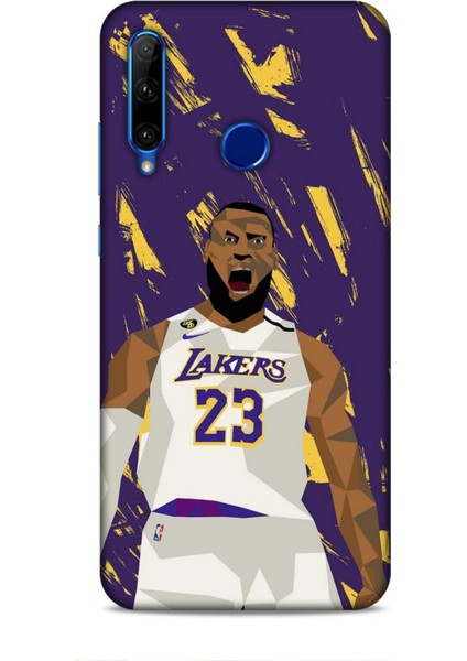 Honor 20 Lite Kılıf Basketbolcular 18 Lebron James Nba Parlak Kılıf