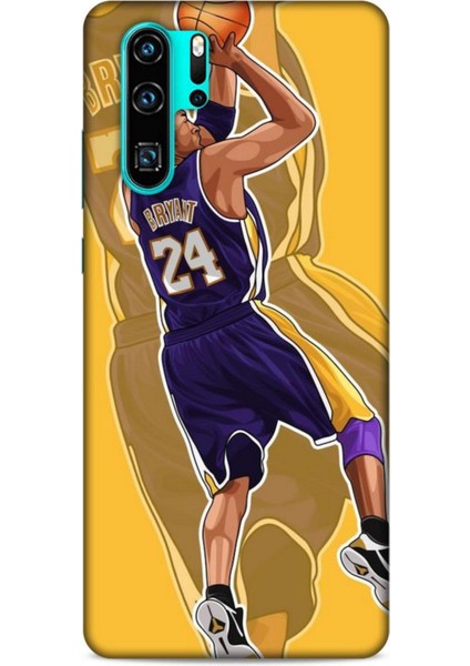 Huawei P30 Pro Kılıf Basketbolcular 9 Kobe Bryant 24 Mor Uv Kılıf