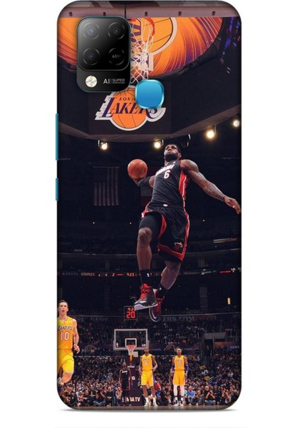 Infinix Hot 10T Kılıf Basketbolcular 16 Lebron James Hediyelik Kılıf