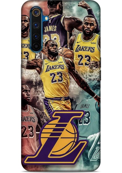 Realme 6 Kılıf Basketbolcular 17 Lebron 23 Lakers Yumuşak Kılıf