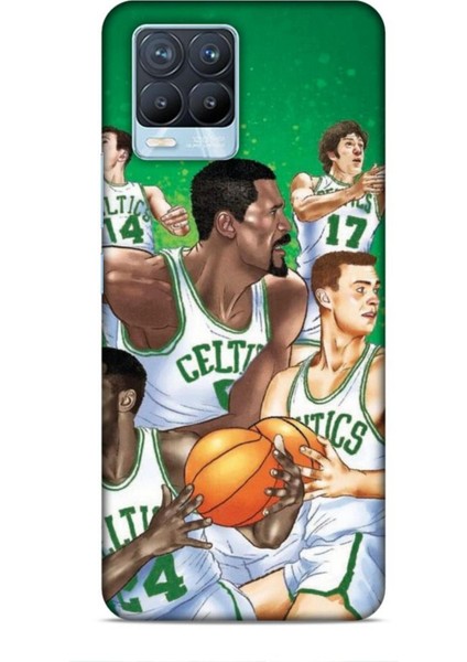 Realme 8 Pro Kılıf Basketbolcular 26 Jayson Celtics Yeşil Soft Kapak