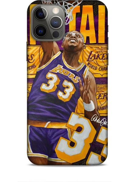 Apple iPhone 12 Pro Kılıf Basketbolcular 23 Lakers 33 Jabbar Telefon Kabı