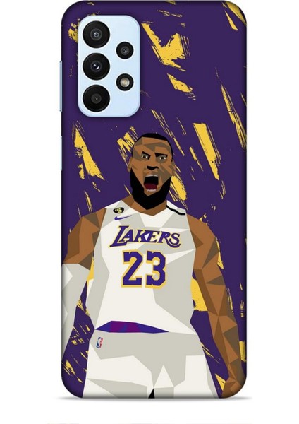 Samsung Galaxy A23 4g Kılıf Basketbolcular 18 Lebron James Nba Parlak Kılıf