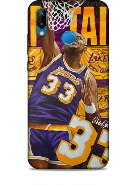 Huawei P20 Lite Kılıf Basketbolcular 23 Lakers 33 Jabbar Telefon Kabı