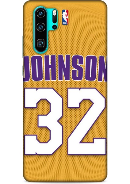 Huawei P30 Pro Kılıf Basketbolcular 19 Johnson 32 Tam Koruma Kılıf