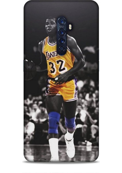 Oppo Reno 2 Kılıf Basketbolcular 20 Lakers 32 Renkli Kılıf