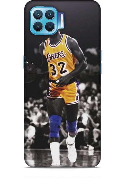 Oppo Reno 4 Lite Kılıf Basketbolcular 20 Lakers 32 Renkli Kılıf