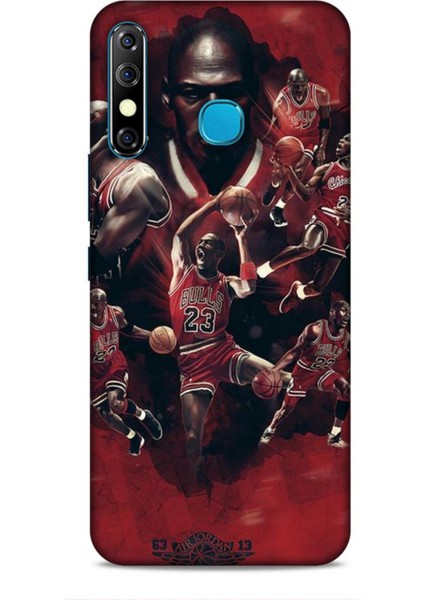 Infinix Zero 8 Kılıf Basketbolcular 12 Bulls 23 Tasarım Kılıf
