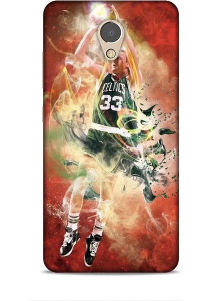 Lenovo P2 Kılıf Basketbolcular 29 Larry Joe Bird Turuncu Leke Tutmaz Kapak