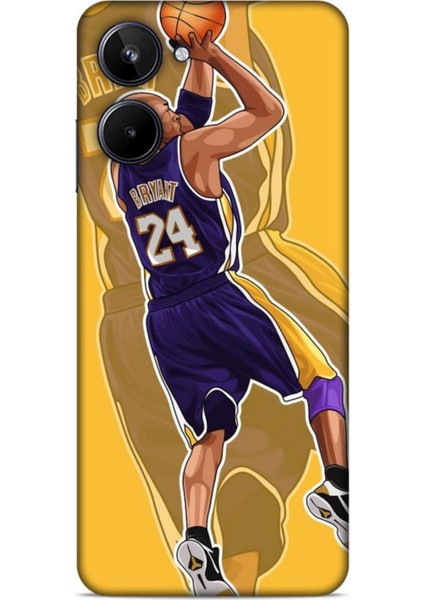 Realme 10 Kılıf Basketbolcular 9 Kobe Bryant 24 Mor Uv Kılıf