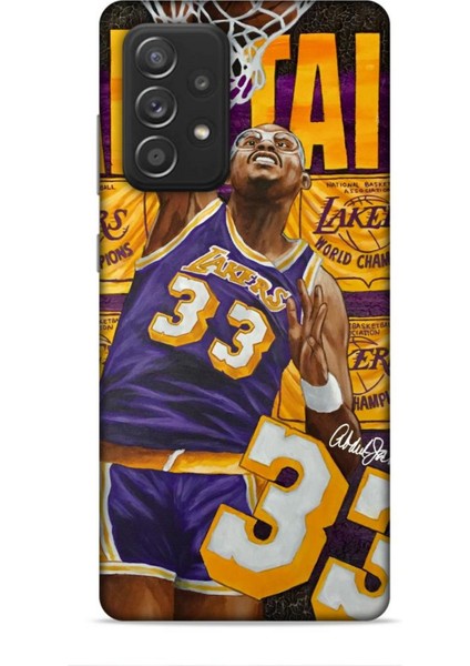 Samsung Galaxy A52S Kılıf Basketbolcular 23 Lakers 33 Jabbar Telefon Kabı