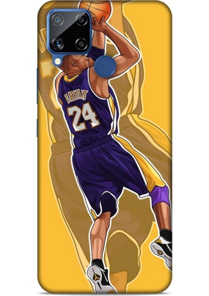 Realme C15 Kılıf Basketbolcular 9 Kobe Bryant 24 Mor Uv Kılıf