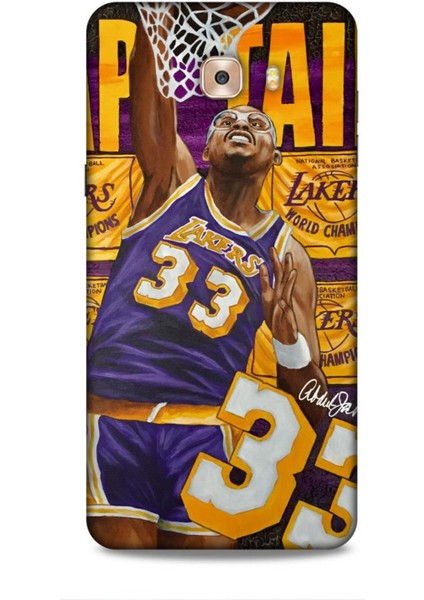 Samsung Galaxy C9 Kılıf Basketbolcular 23 Lakers 33 Jabbar Telefon Kabı