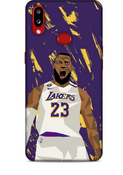 Samsung Galaxy A10S Kılıf Basketbolcular 18 Lebron James Nba Parlak Kılıf