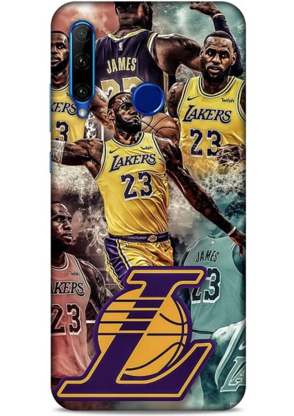 Honor 20 Lite Kılıf Basketbolcular 17 Lebron 23 Lakers Yumuşak Kılıf