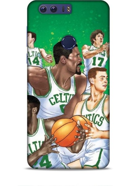 Honor 8A Kılıf Basketbolcular 26 Jayson Celtics Yeşil Soft Kapak