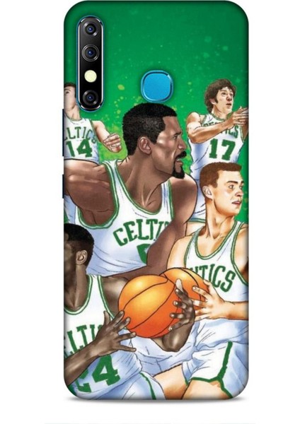 Infinix Zero 8 Kılıf Basketbolcular 26 Jayson Celtics Yeşil Soft Kapak