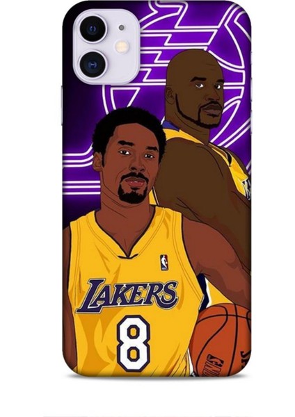 Apple iPhone 11 Kılıf Basketbolcular 25 Kobe Soyulmayan Kılıf