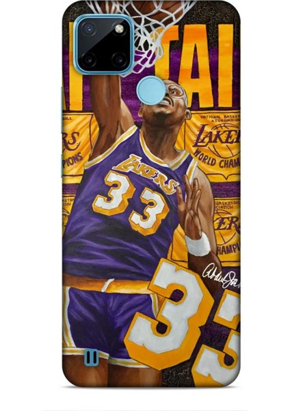 Realme C21Y Kılıf Basketbolcular 23 Lakers 33 Jabbar Telefon Kabı